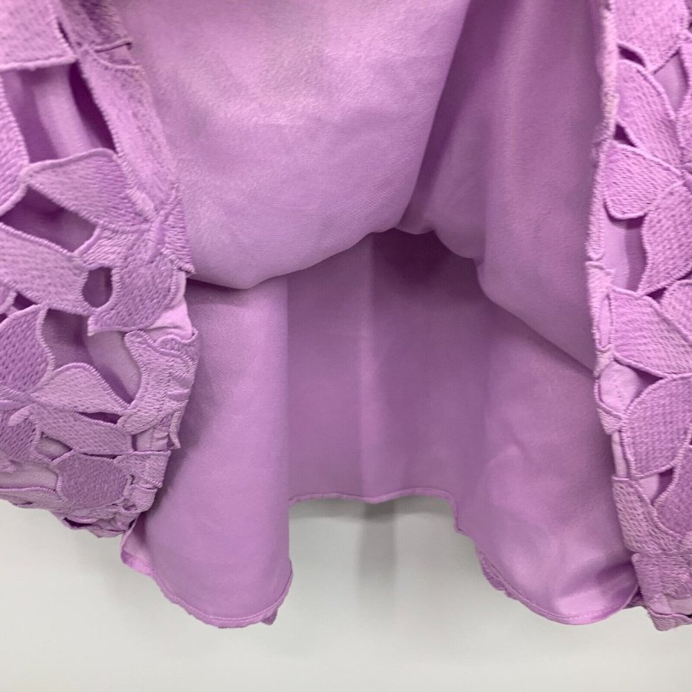 J.Crew Dress Purple Lace Sleeveless Sweetheart Midi NWT - Picture 5 of 10
